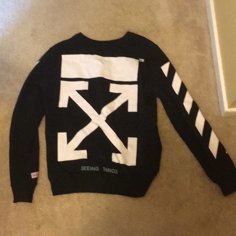 Off white seeing things arrow crewneck